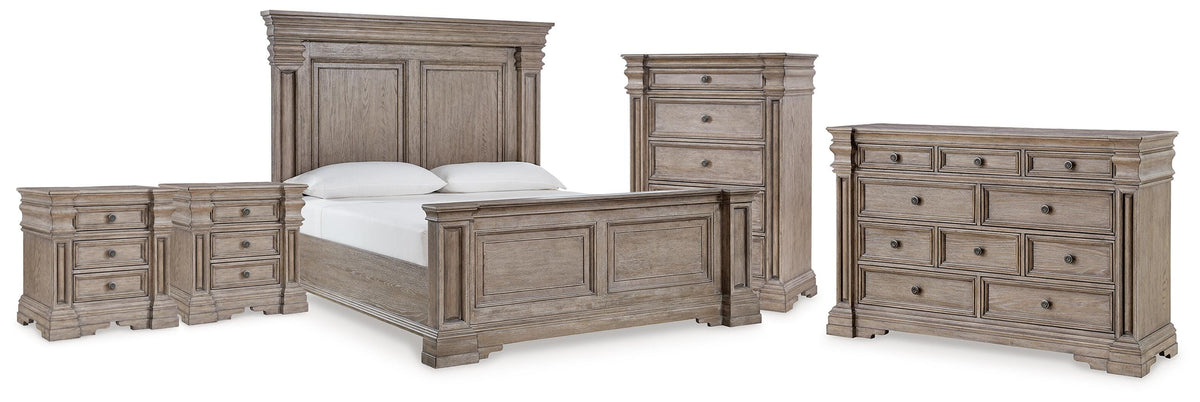 Blairhurst King Panel Bed, Dresser, Chest and 2 Nightstands
