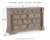 Blairhurst King Panel Bed, Dresser, Chest and 2 Nightstands