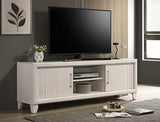 Charlie White Tv Stand - Crown Mark | Olivia Furniture