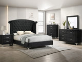 Lucinda Black Mirror (Mirror Only) - Crown Mark | Olivia Furniture