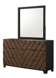 Zane Brown/Gray Upholstered Bedroom Set