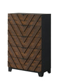 Zane Brown/Gray Upholstered Bedroom Set