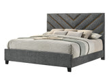 Zane Brown/Gray Upholstered Bedroom Set