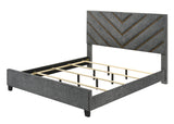 Zane Brown/Gray Upholstered Bedroom Set