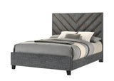 Zane Brown/Gray Upholstered Bedroom Set
