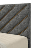 Zane Brown/Gray Upholstered Bedroom Set