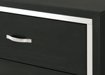 Gennro Black Corduroy Upholstered Panel Bedroom Set