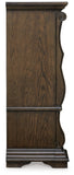 Maylee King Upholstered Bed, Dresser, Mirror, Chest and 2 Nightstands