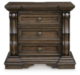 Maylee King Upholstered Bed, Dresser, Mirror, Chest and 2 Nightstands