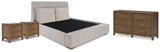 Cabalynn King Upholstered Bed, Dresser and 2 Nightstands