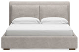 Cabalynn King Upholstered Bed and 2 Nightstands