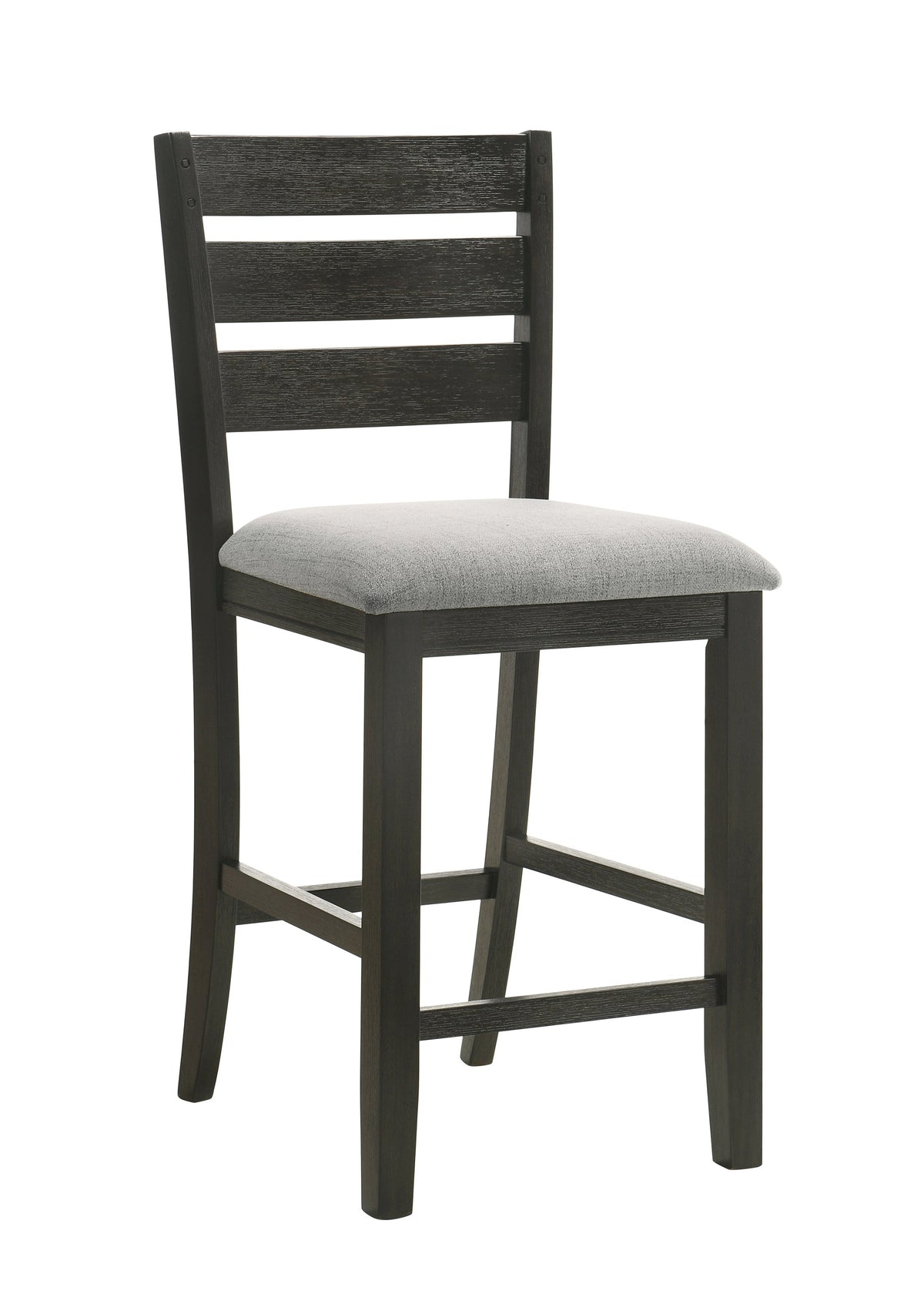 Bardstown Charcoal/Wheat Counter Height Chair, Set of 2 - Crown Mark | Olivia Furniture