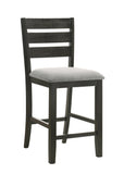 Bardstown Charcoal/Wheat Counter Height Chair, Set of 2 - Crown Mark | Olivia Furniture