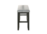 Bardstown Charcoal/Wheat Counter Height Dining Bench - Crown Mark | Olivia Furniture