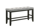 Bardstown Charcoal/Wheat Counter Height Dining Bench - Crown Mark | Olivia Furniture