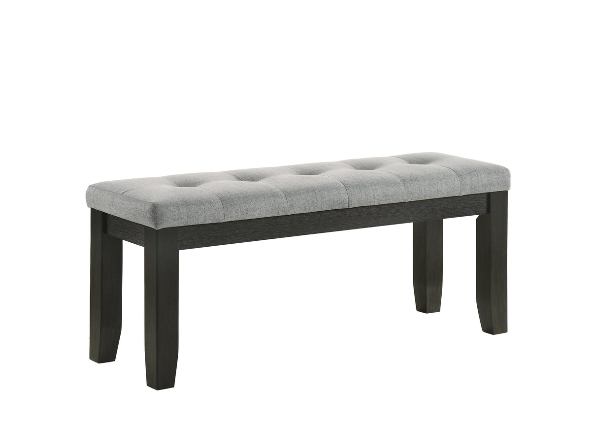 Bardstown Charcoal/Wheat Dining Bench - Crown Mark | Olivia Furniture