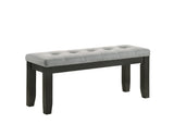 Bardstown Charcoal/Wheat Dining Bench - Crown Mark | Olivia Furniture