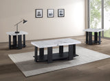 Boris Faux Marble 3-Piece Coffee Table Set - Crown Mark | Olivia Furniture