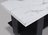 Boris Faux Marble 3-Piece Coffee Table Set - Crown Mark | Olivia Furniture