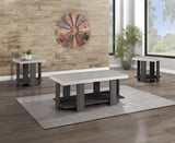 Boris Light Gray 3-Piece Coffee Table Set - Crown Mark | Olivia Furniture