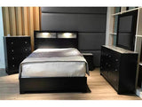 Cadence Black Bedroom Mirror (Mirror Only) - Crown Mark | Olivia Furniture