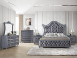 Cameo Gray Bedroom Mirror (Mirror Only) - Crown Mark | Olivia Furniture