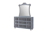 Cameo Gray Bedroom Mirror (Mirror Only) - Crown Mark | Olivia Furniture