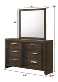 Carlton Brown Bedroom Mirror (Mirror Only) - Crown Mark | Olivia Furniture