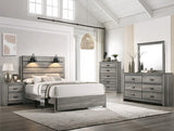 Carter Gray Bedroom Mirror (Mirror Only) - Crown Mark | Olivia Furniture