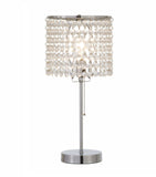 Chandelier Chrome 19" Table Lamp - Crown Mark | Olivia Furniture