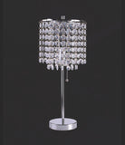 Chandelier Chrome 19" Table Lamp - Crown Mark | Olivia Furniture