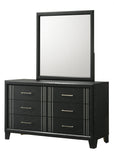 Charlie Charcoal Bedroom Mirror (Mirror Only) - Crown Mark | Olivia Furniture