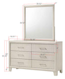Charlie White Dresser Mirror (Mirror Only) - Crown Mark | Olivia Furniture