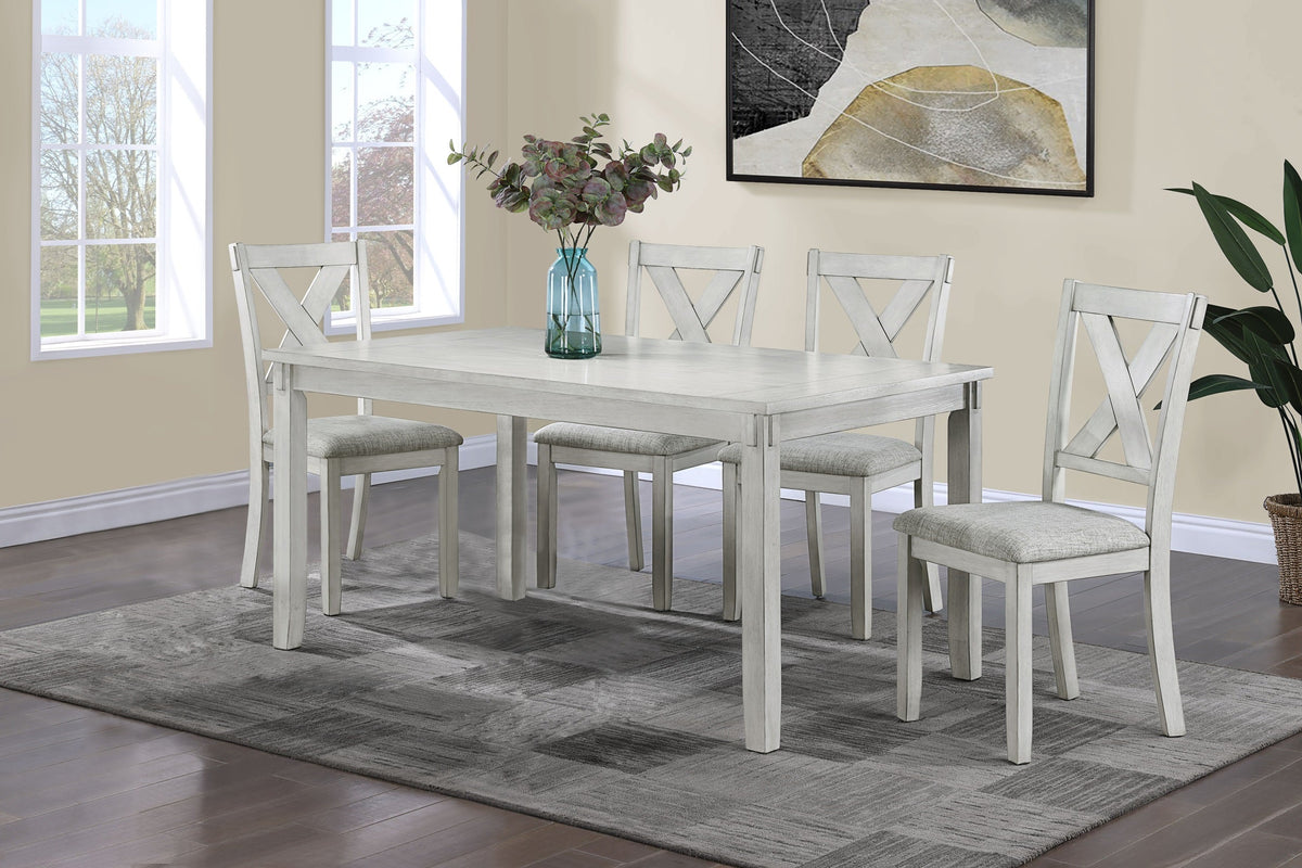 Clara Driftwood 5-Piece Dining Set | Crown Mark | Olivia Furniture