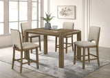 Cockrell Brown/Beige Counter Height Table with 18"Leaf
