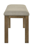 Cockrell Brown/Beige Bench - Crown Mark | Olivia Furniture
