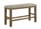 Cockrell Brown/Beige Counter Height Bench - Crown Mark | Olivia Furniture