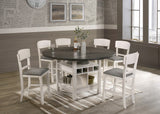 Conner Chalk/Gray Counter Height Chair, Set of 2 - Crown Mark | Olivia Furniture