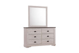Coralee Chalk/Gray Bedroom Mirror (Mirror Only) - Crown Mark | Olivia Furniture