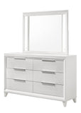 Cressida White Mirror (Mirror Only) - Crown Mark | Olivia Furniture