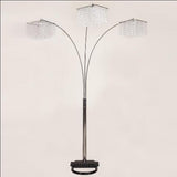 Crystal Chrome 87" Floor Lamp - Crown Mark | Olivia Furniture