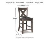 Caitbrook Counter Height Dining Table and 4 Barstools