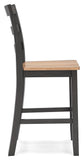 Gesthaven Counter Height Dining Table and 2 Barstools