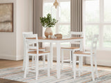 Gesthaven Counter Height Dining Table and 4 Barstools (Set of 5)