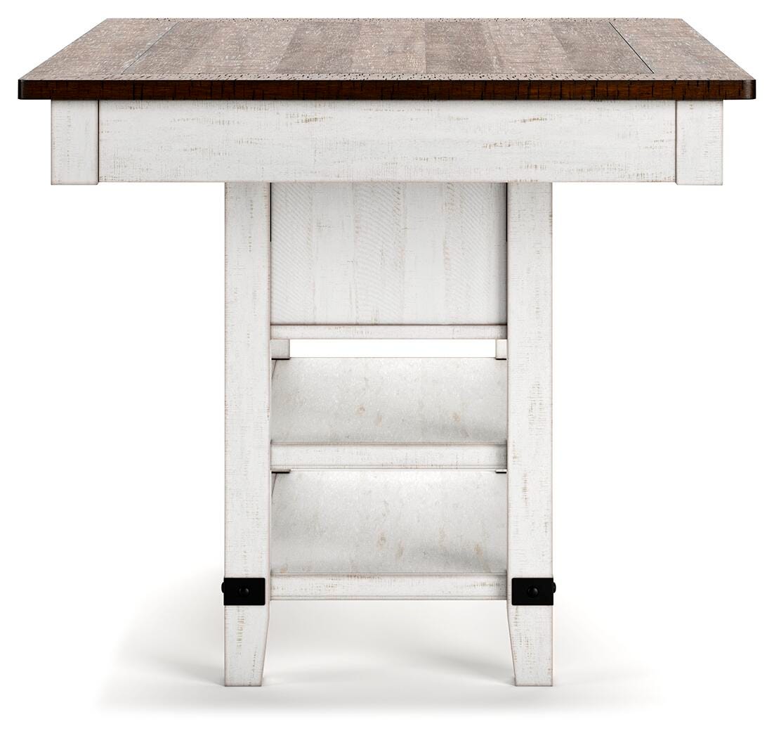Valebeck Counter Height Dining Table and 6 Barstools