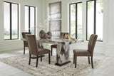 Jeshina Dining Table and 4 Chairs
