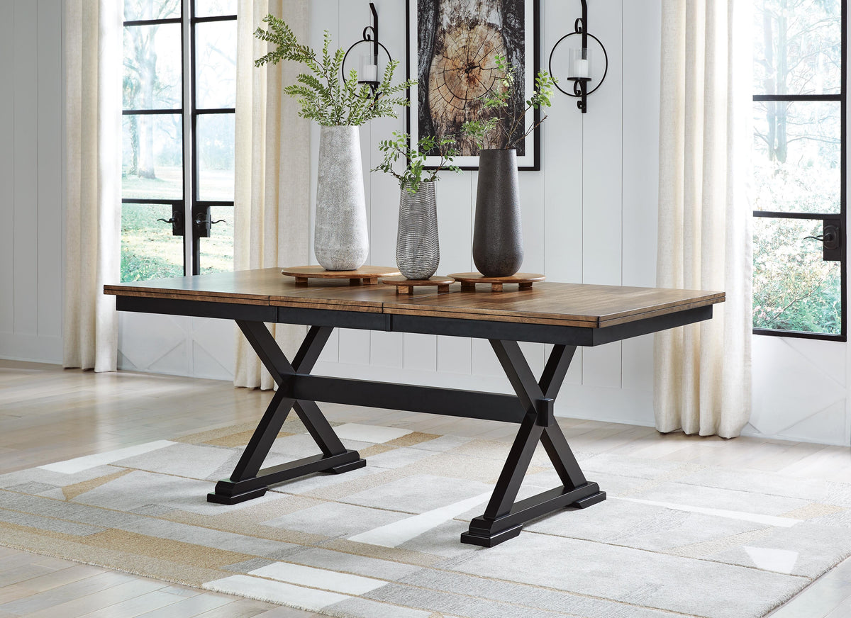 Wildenauer Dining Table, 4 Chairs and Bench