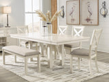 Robbinsdale Dining Table, 4 Chairs and Bench