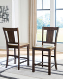 Rylandeen Counter Height Extension Dining Table and 8 Barstools