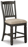 Tyler Creek Counter Height Dining Table and 4 Barstools with Server